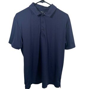 Mizzen + Main Polo Shirt Mens Medium Phil Mickleson Performance Golf Blue SS